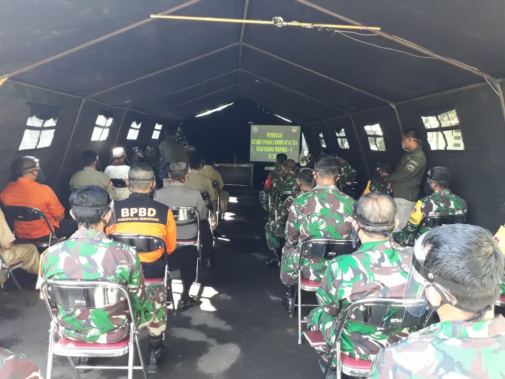 Danrem 073/Makutarama membuka latihan posko I Kodim 0714/Salatiga 